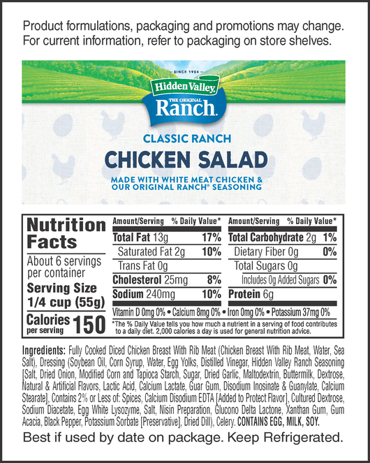 Hidden Valley Ranch Secret Sauce: Calories, Nutrition Analysis & More